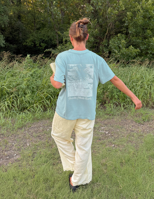 Heaven Meets Earth Blue Unisex Tee