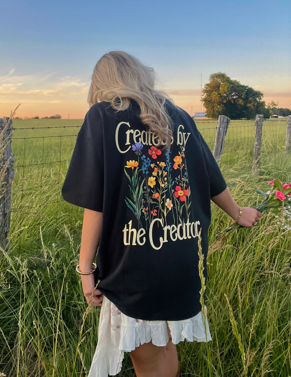 Created by the Creator Midweight Tee - Plum