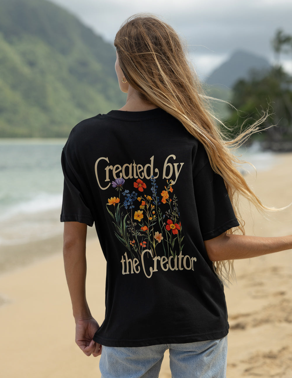 Created by the Creator Midweight Tee - Plum