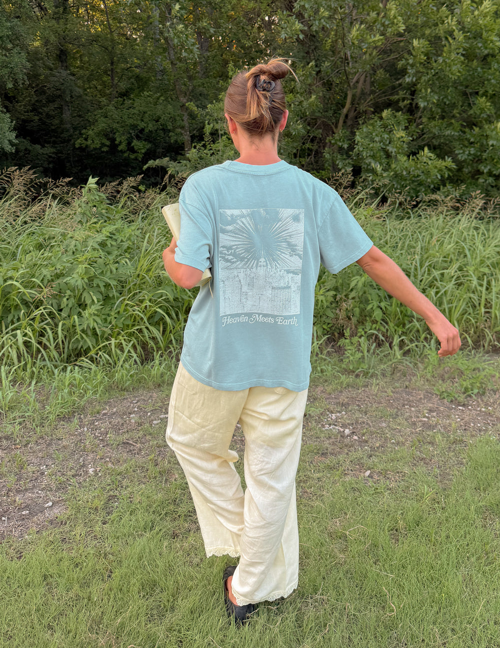 Heaven Meets Earth Blue Unisex Tee