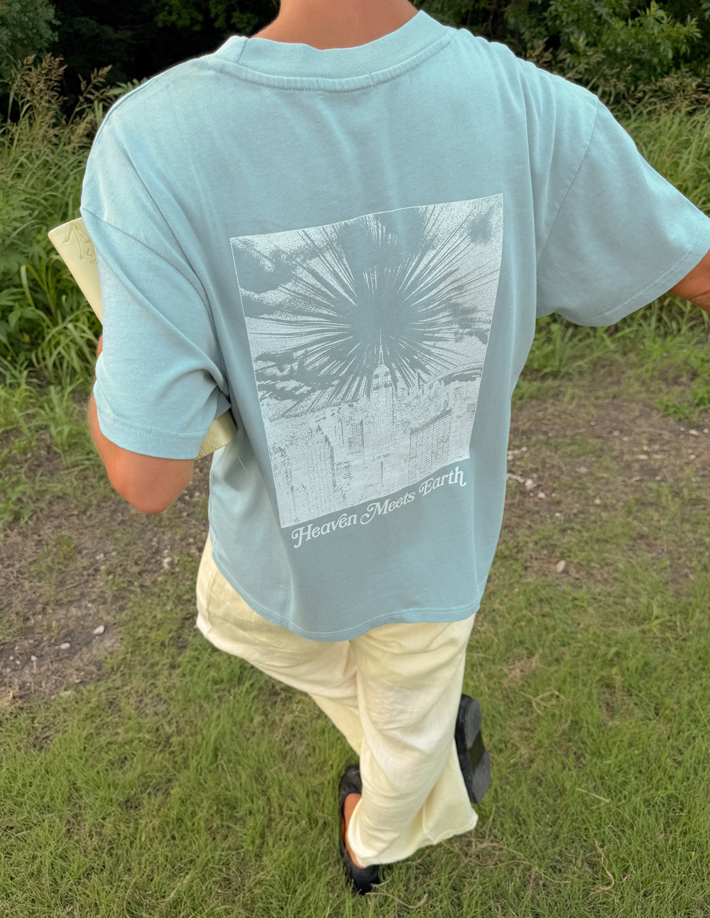 Heaven Meets Earth Blue Unisex Tee