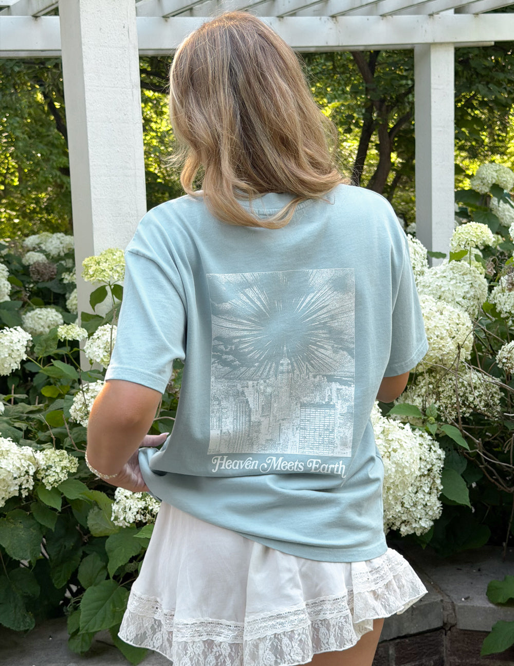 Heaven Meets Earth Blue Unisex Tee