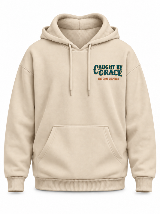 Caught by Grace Good Shepherd Western Christian Hoodie