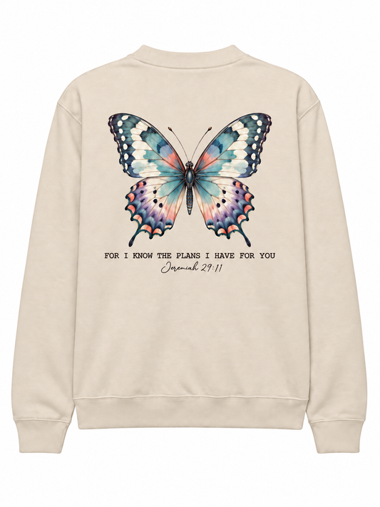 For I Know the Plans Jeremiah 29:11 Crewneck Sweatshirt