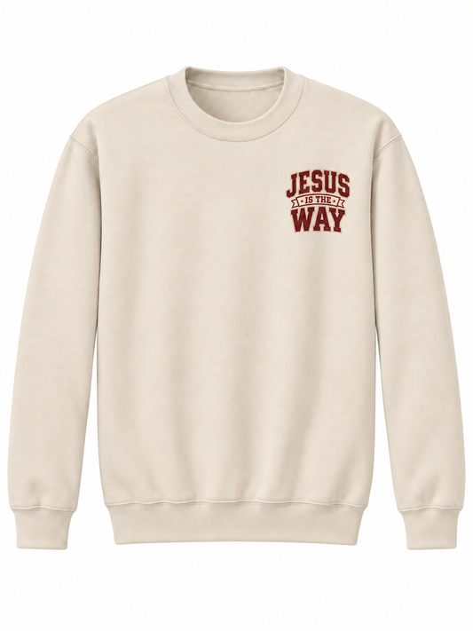 Jesus Is the Way John 14:6 Christian Crewneck Sweatshirt